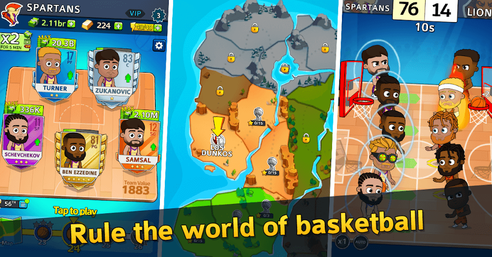 Idle Five Basketball Tycoon v1.50.2 MOD APK (Menu, Money, Energy)