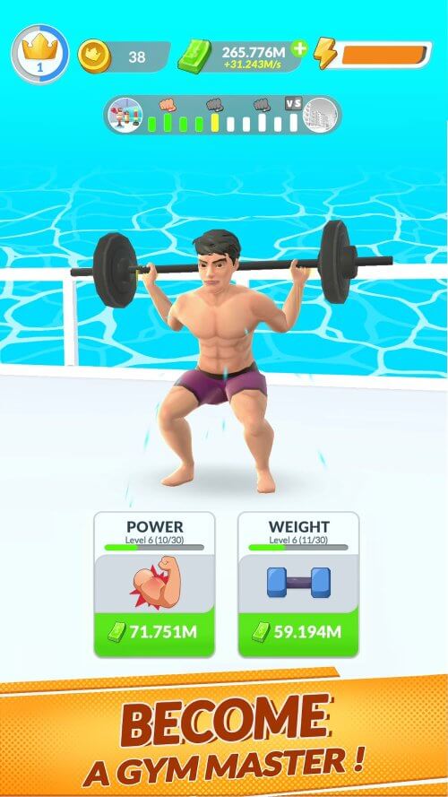 Idle Gym Life v2.0.0 MOD APK (Unlimited Money, No Ads)