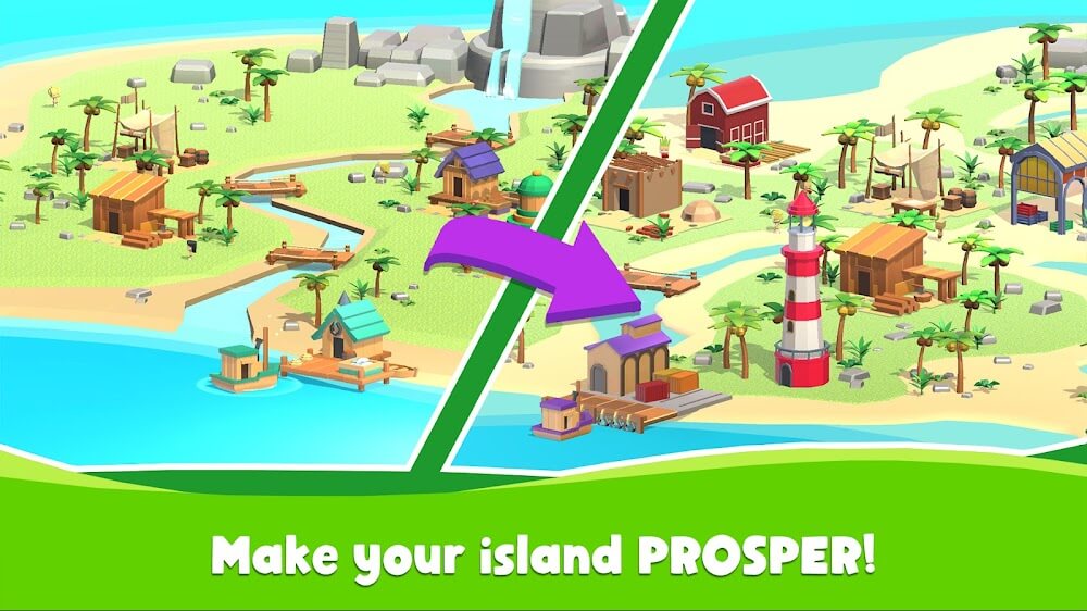 Idle Island Tycoon: Survival v2.8.4 MOD APK (Unlimited Materials, Diamonds)