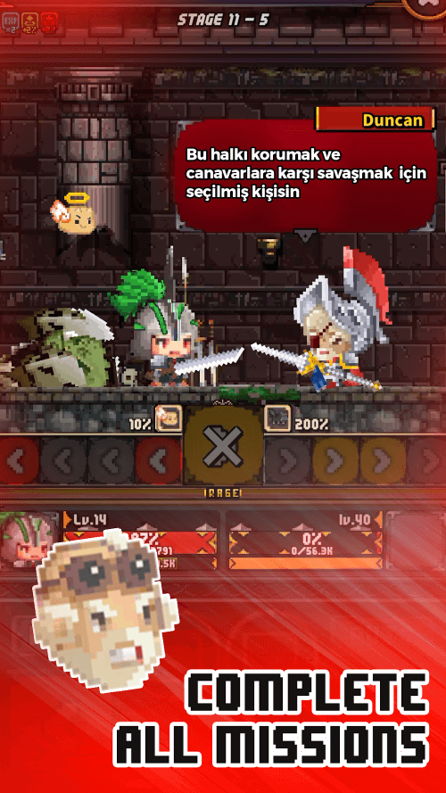 IDLE KINGDOM: QUEST HERO v1.2.2 MOD APK (God Mode, Dumb Enemy)