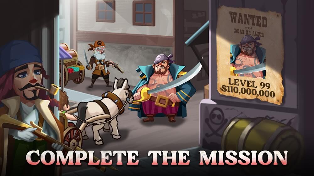 Idle Pirate - Deep Sea Tycoon v1.0.9 MOD APK (Unlimited Gold, Diamonds, Rum)