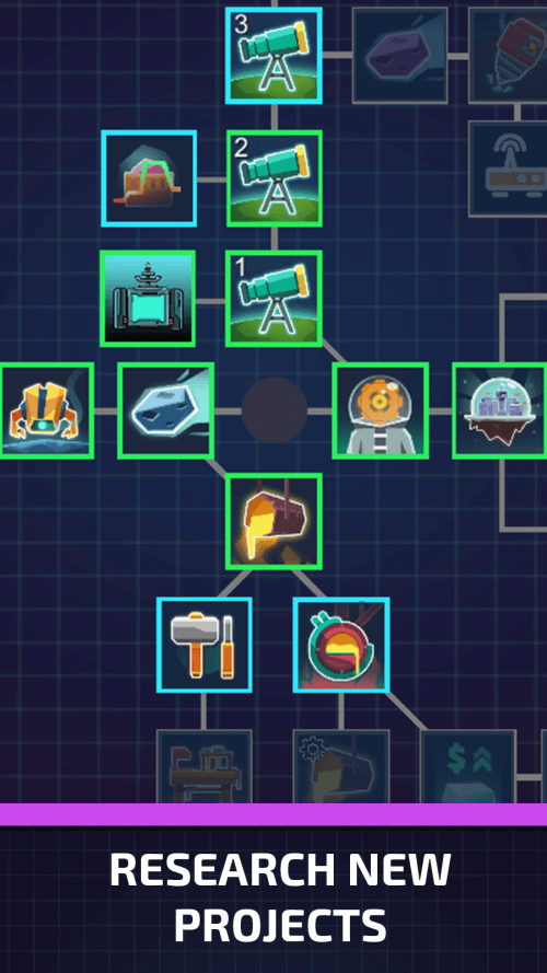 Idle Planet Miner v2.7.9 MOD APK (All Packs Purchased Free, Prestige Credits, DarkMatter)