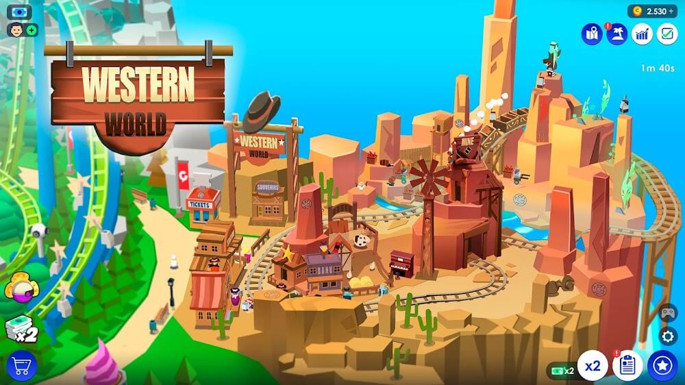 Idle Theme Park Tycoon v8.5.0 MOD APK (Unlimited Money)