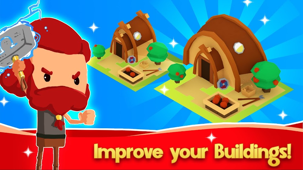 Idle Vikings Tycoon: Valhalla v0.9.1 MOD APK (Unlimited Materials, Food)