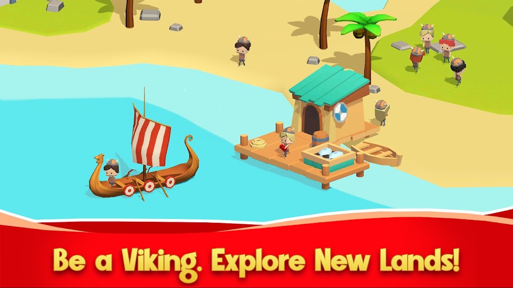 Idle Vikings Tycoon: Valhalla v0.9.1 MOD APK (Unlimited Materials, Food)