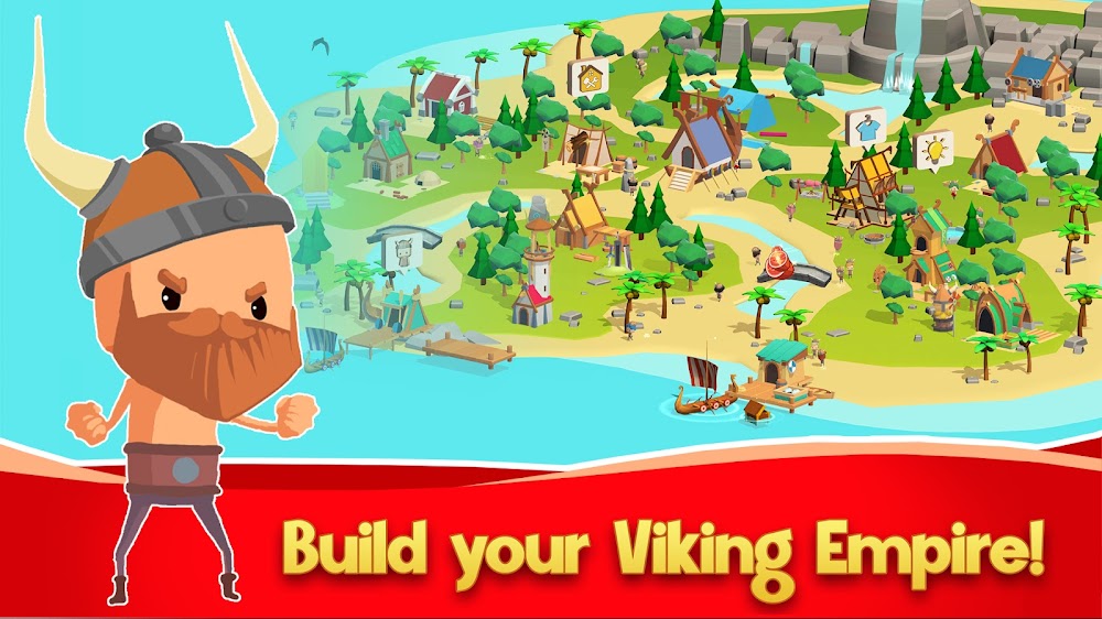 Idle Vikings Tycoon: Valhalla v0.9.1 MOD APK (Unlimited Materials, Food)