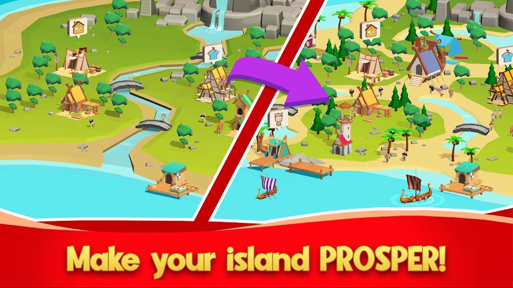 Idle Vikings Tycoon: Valhalla v0.9.1 MOD APK (Unlimited Materials, Food)