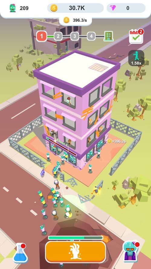 Idle Zombie Army v1.0.1 MOD APK (Unlimited Gold, Diamonds)