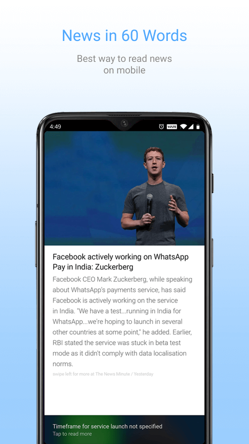 Inshorts v6.12.1 MOD APK (AdFree)
