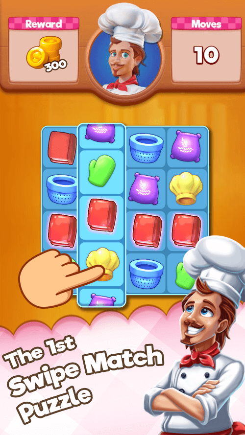 Kitchen Swipe v0.4.52 MOD APK (Unlimited Moves/Lives)