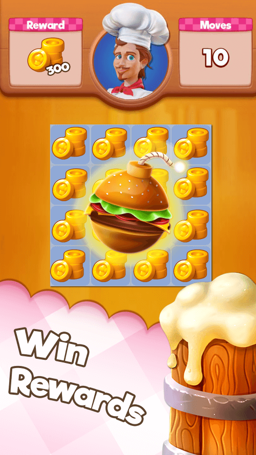 Kitchen Swipe v0.4.52 MOD APK (Unlimited Moves/Lives)