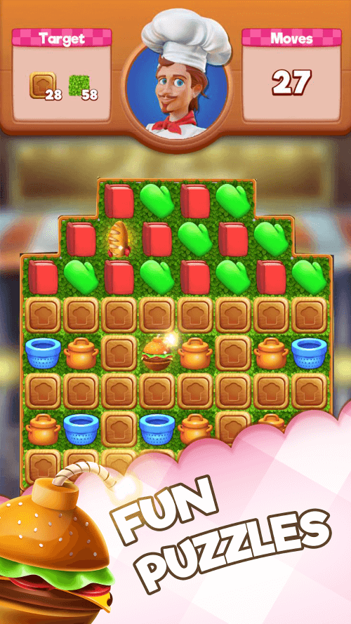 Kitchen Swipe v0.4.52 MOD APK (Unlimited Moves/Lives)