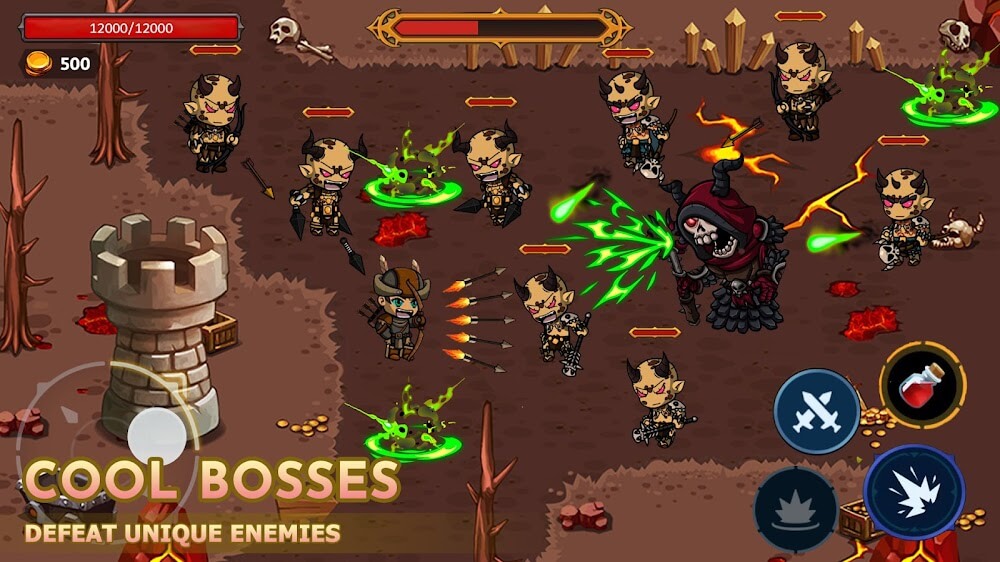 Knight's Rampage v1.7 MOD APK (God Mode, No CD, High Damage)