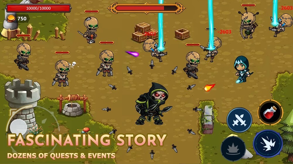 Knight's Rampage v1.7 MOD APK (God Mode, No CD, High Damage)