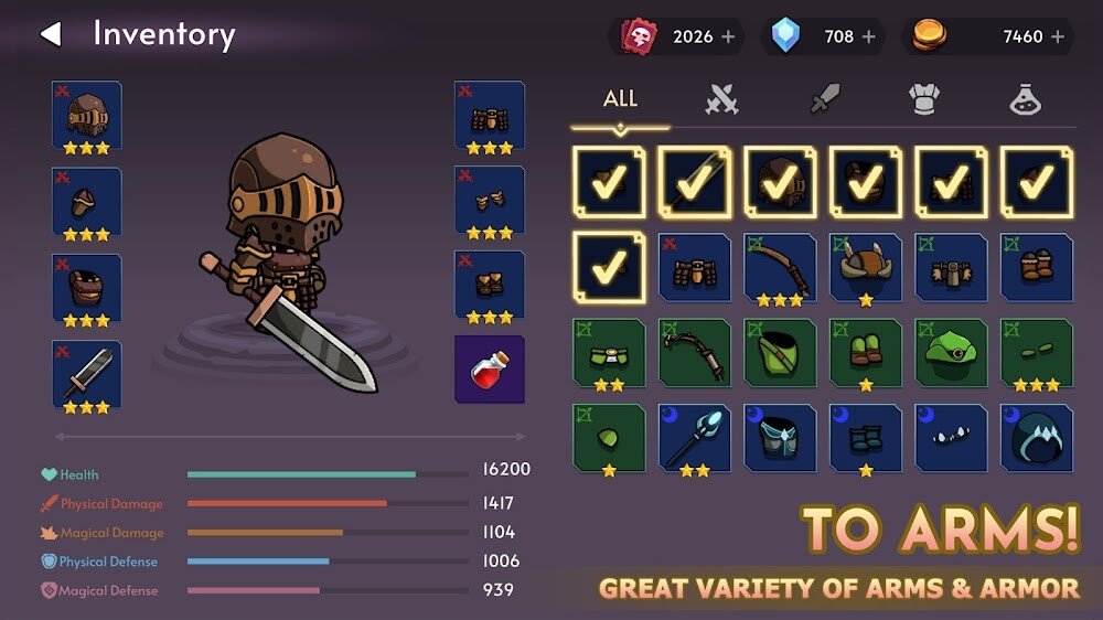 Knight's Rampage v1.7 MOD APK (God Mode, No CD, High Damage)
