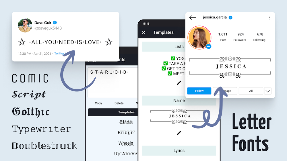 Letter Fonts v1.4.6 MOD APK (Premium Unlocked)