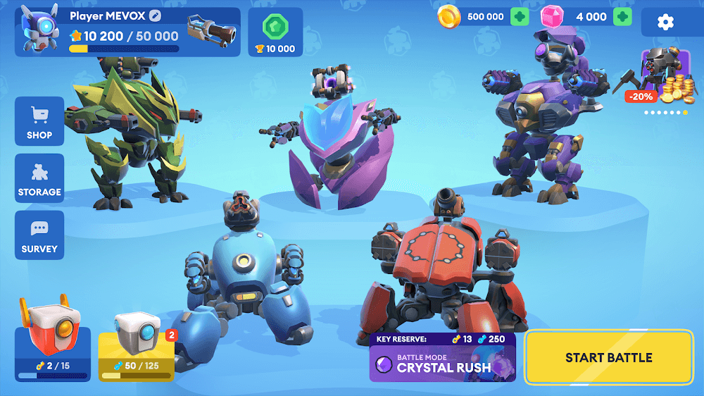 Little Big Robots v2.0.7 MOD APK (God Mode, Dumb Enemy)