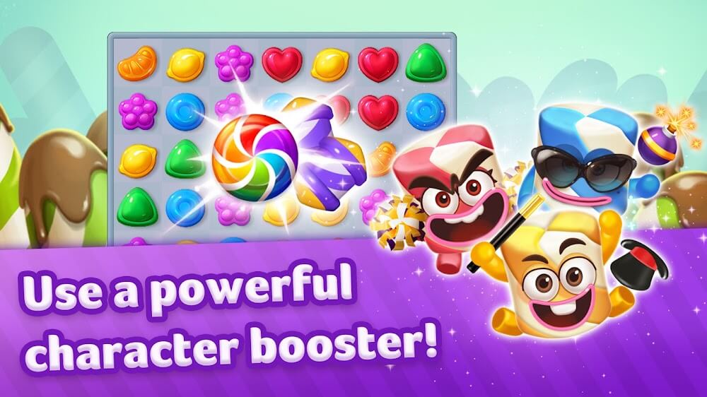 Lollipop Sweet Heroes v26.0211.00 MOD APK (Unlimited/Money, Lives, Boosters)