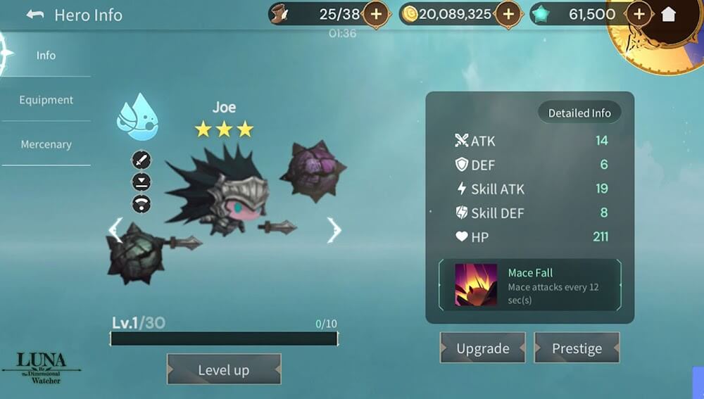 Luna Re: Dimensional Watcher v1.57.2 MOD APK (Damage/Defense, Free Skill)