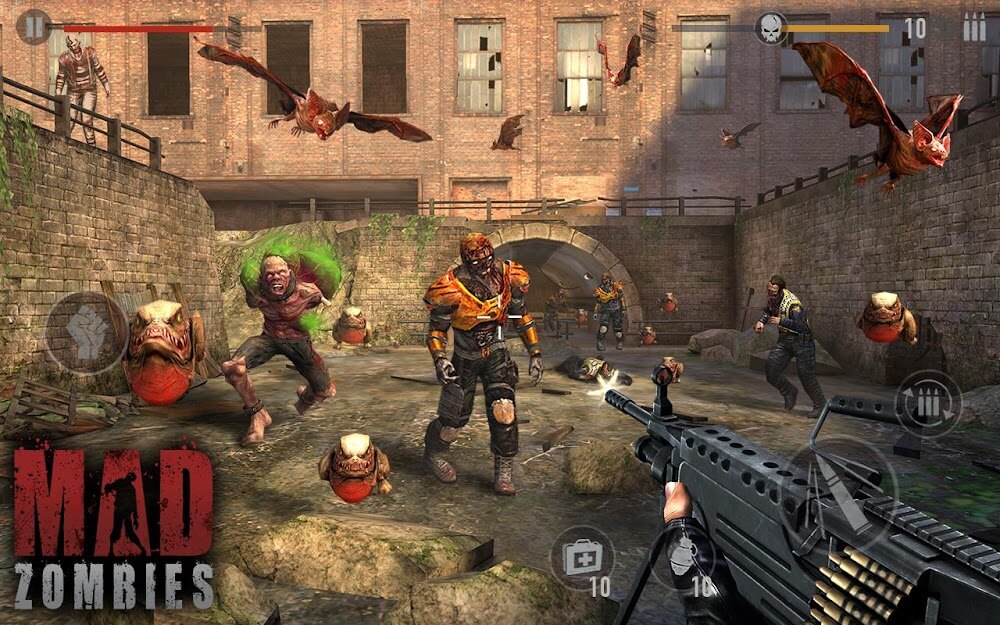 MAD ZOMBIES v5.35.2 MOD APK (Unlimited Money, Medals, Grenade)