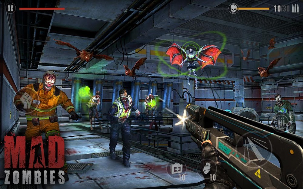 MAD ZOMBIES v5.35.2 MOD APK (Unlimited Money, Medals, Grenade)