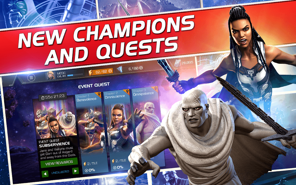 Marvel Contest of Champions v55.0.0 MOD APK (God Mode, Dumb Enemy, Free Skill)