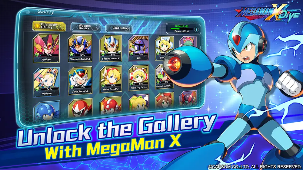 MEGA MAN X DiVE - MOBILE MOD APK v14.1.5 (God Mod, Ammo, No Skill CD)