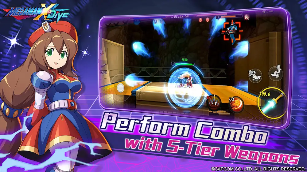 MEGA MAN X DiVE - MOBILE MOD APK v14.1.5 (God Mod, Ammo, No Skill CD)