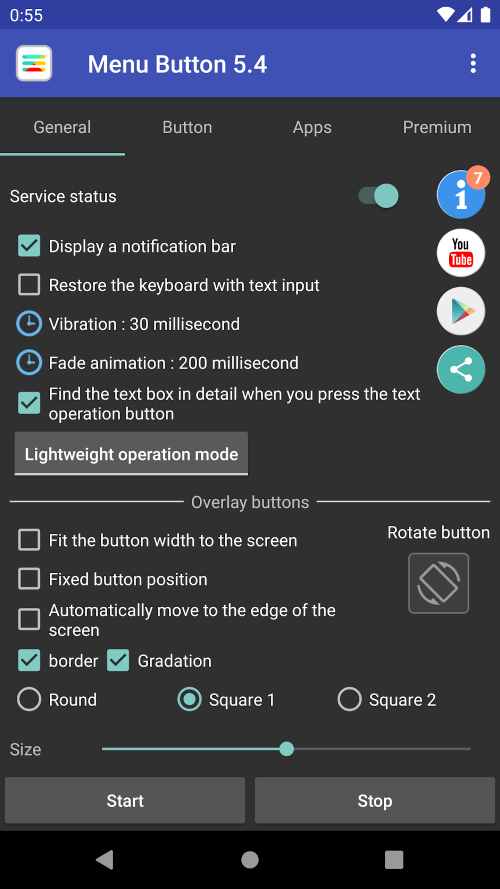 Menu Button v7.3 MOD APK (Premium Unlocked)