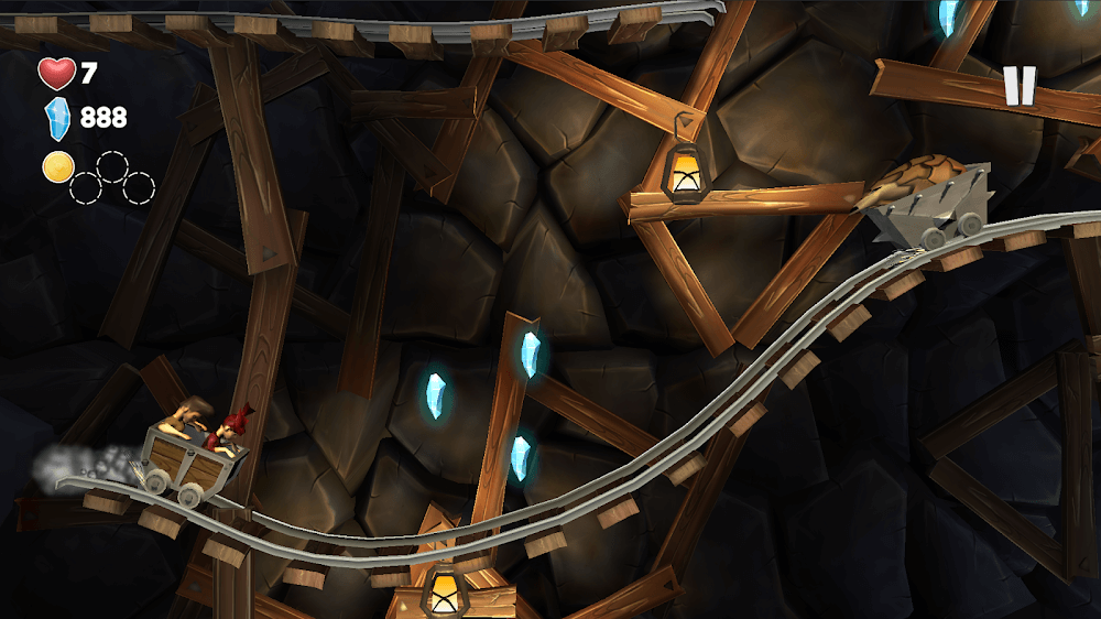 Minecart Mountain: Platformer v1.1.18 MOD APK (Unlimited Crystal)