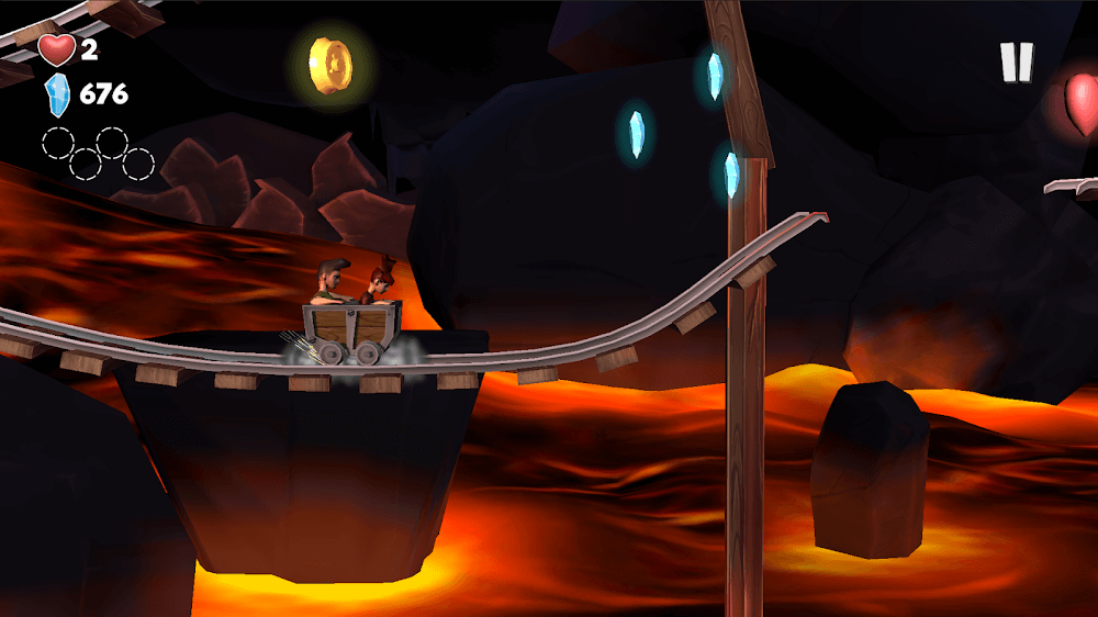 Minecart Mountain: Platformer v1.1.18 MOD APK (Unlimited Crystal)