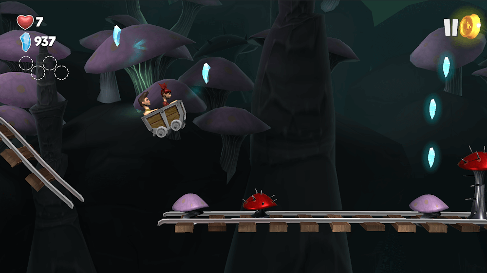 Minecart Mountain: Platformer v1.1.18 MOD APK (Unlimited Crystal)
