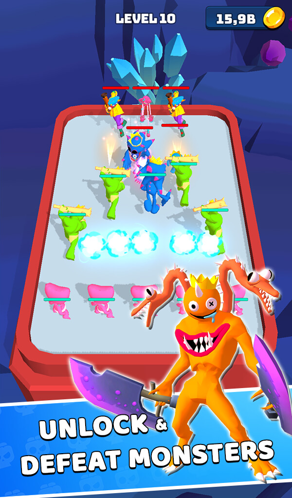 Monster Rampage: Merge Rainbow v1.1.6 MOD APK (Unlimited Money/Level)