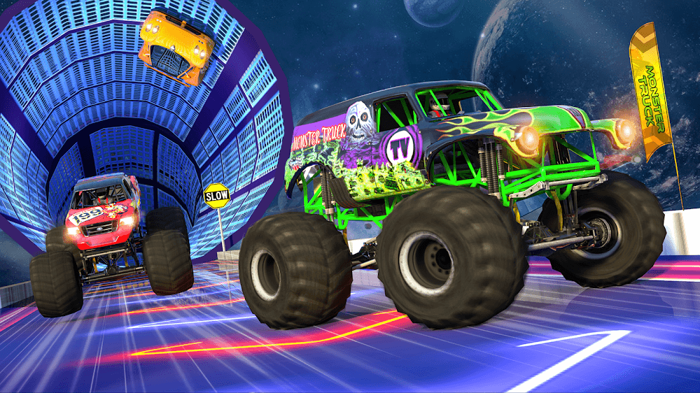 Monster Truck Race Car Game v2.19 MOD APK (Unlimited Money)