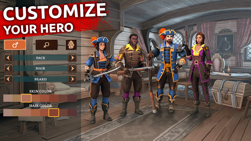 Mutiny: Pirate Survival v0.61.0 MOD APK (God Mode, Free Craft, VIP)