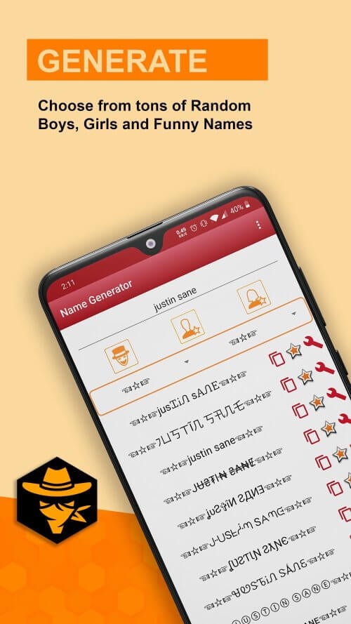 Nickname Generator v1.6.1 MOD APK (Pro Unlocked)