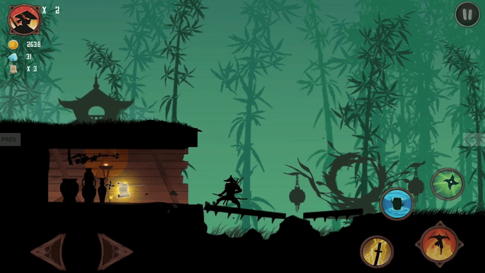 Ninja Shadow Fighter v1.1 MOD APK (God Mode, Dumb Bot)