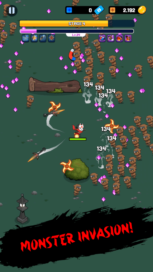 NINJA SURVIVOR.io v1.2.18 MOD APK (Unlimited Currency, God Mode)