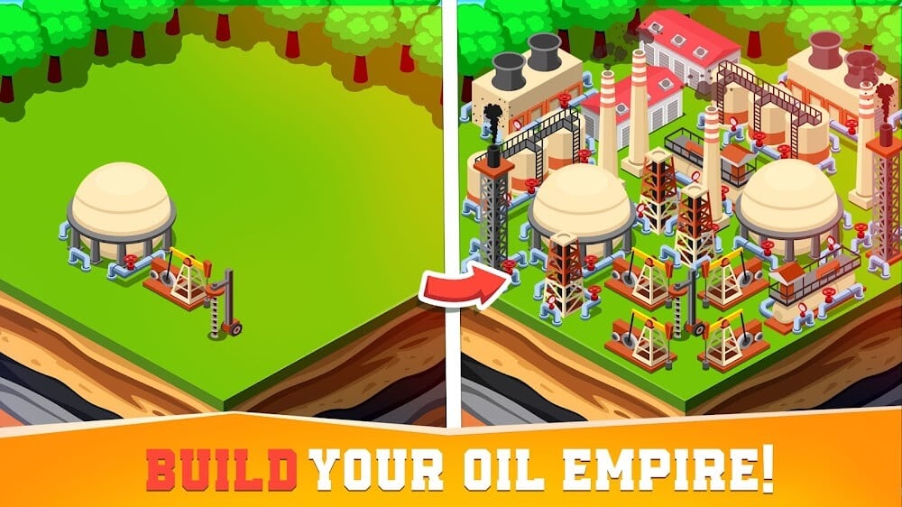 Oil Tycoon idle tap miner game v3.3.1 MOD APK (Menu, Unlimited Money)
