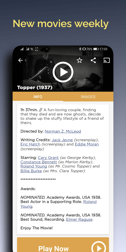 Old Movies Hollywood Classics v1.16.15 MOD APK (Mega Mod, AD-Free)