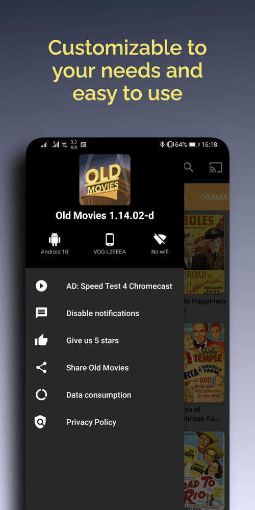 Old Movies Hollywood Classics v1.16.15 MOD APK (Mega Mod, AD-Free)