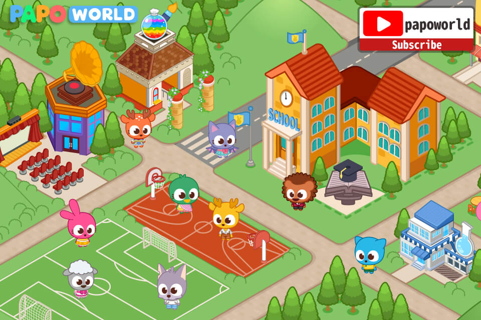 Papo Town School Life v2.1.2 MOD APK (Unlock All Content)