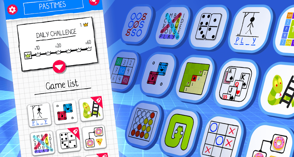 Pastimes - 21 Mini Games v767 MOD APK (Premium, No ADS)
