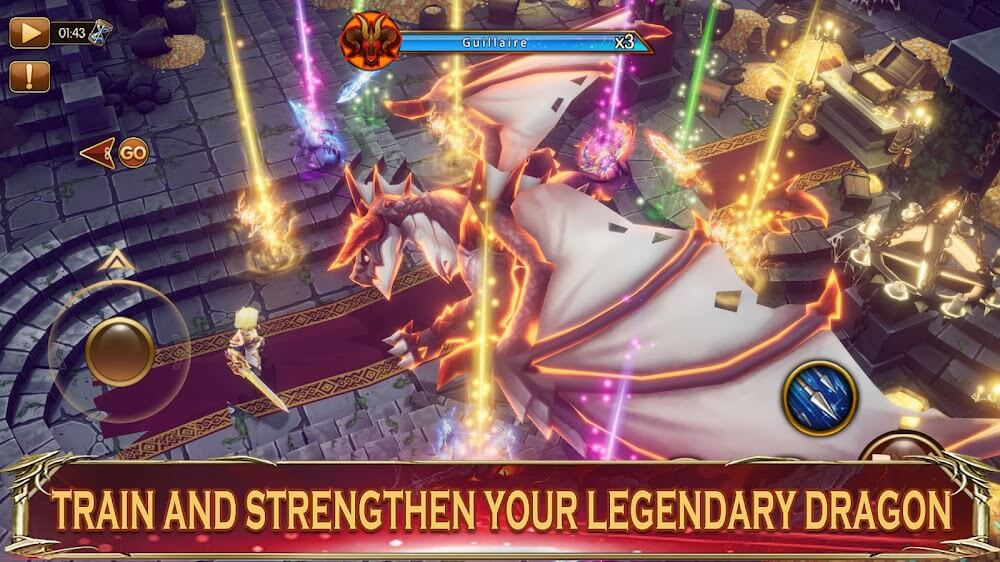 Pocket Knights 2 v3.4.35 MOD APK (One Hit, Frozen Enemies, No Skill CD)