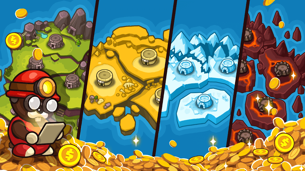 Popo Mine: Idle Mineral Tycoon v1.4.18 MOD APK (Unlimited Diamond)