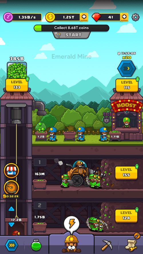 Popo Mine: Idle Mineral Tycoon v1.4.18 MOD APK (Unlimited Diamond)