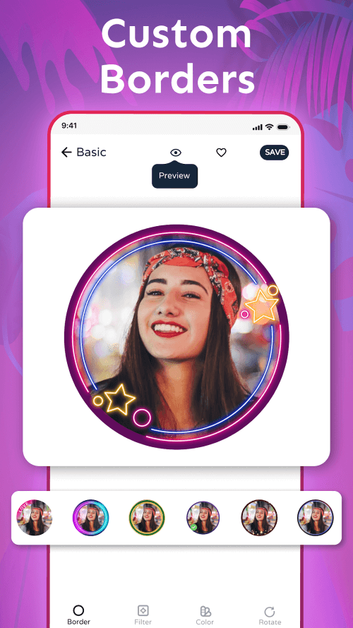 Profile Picture Border Frame v2.4.9 MOD APK (Premium Unlocked)
