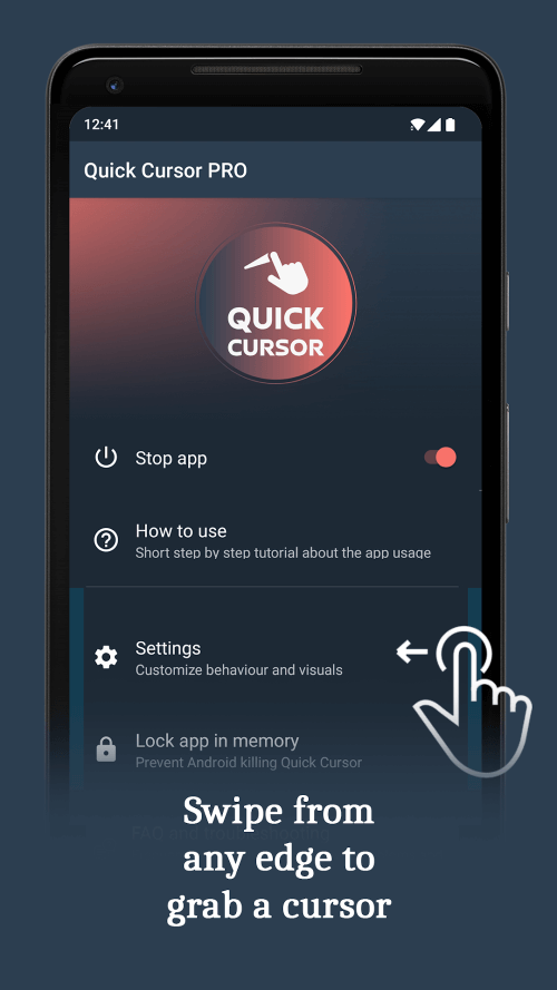 Quick Cursor v2.3.3 MOD APK (Pro Unlocked)
