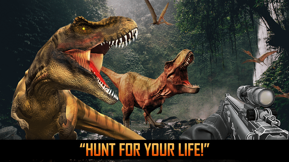 Wild Dino Hunting Jungle Games v8.95 MOD APK (Menu, Money, One Hit)