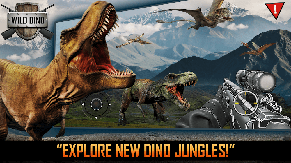 Wild Dino Hunting Jungle Games v8.95 MOD APK (Menu, Money, One Hit)